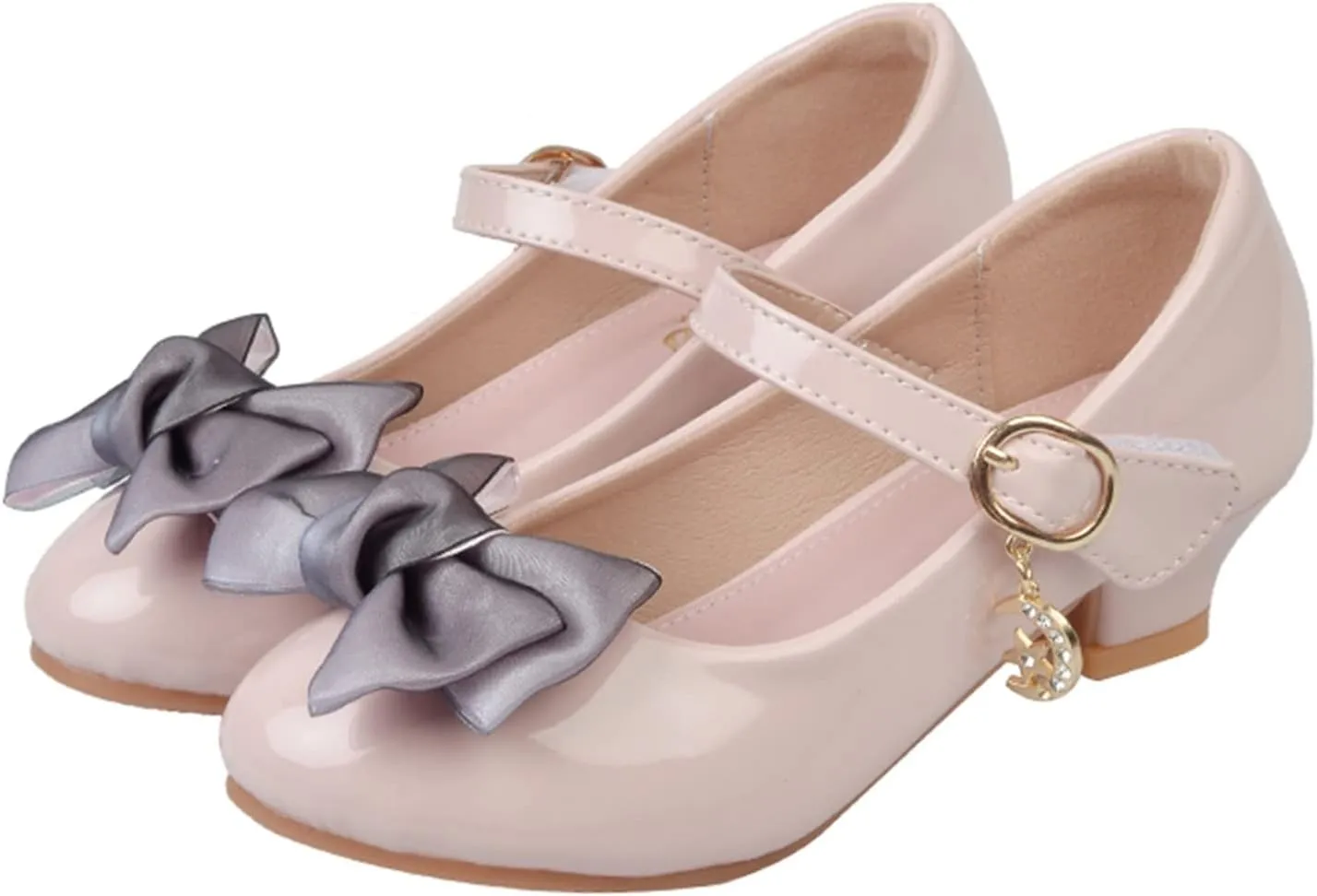 Girls Mary Jane Dress Shoes Bows Flower Girl Wedding School Low Heels Toddler Little Kids Pump Shoes Girl School Shoes