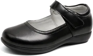 Girl's Mary Jane School Uniform Shoes Leather Ballet Flats Strap Dress Shoes for Kids Party Wedding