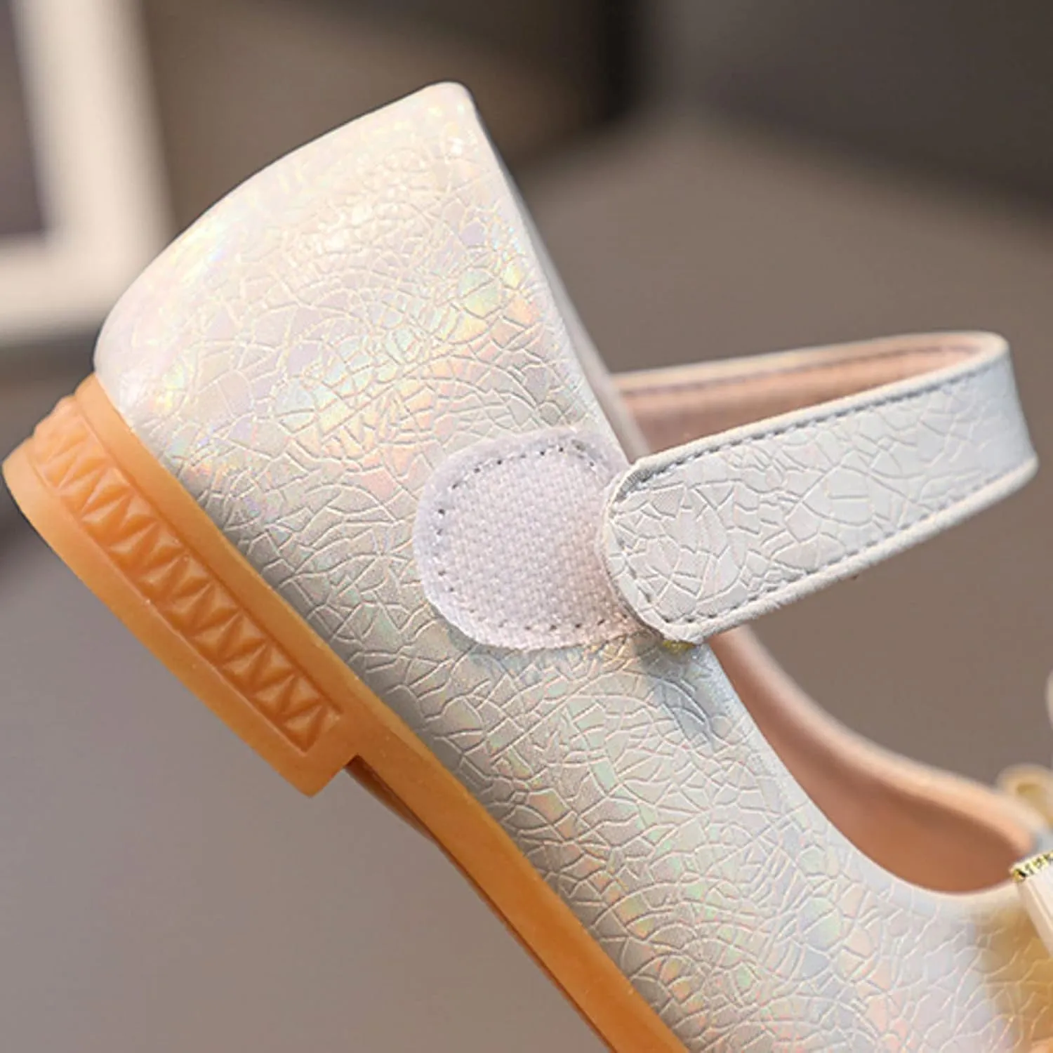Girls Mary Jane Toddler Flower Girl Dress Shoes Little Girl Ballet Uniform Flat Bow Strap for Wedding Part School