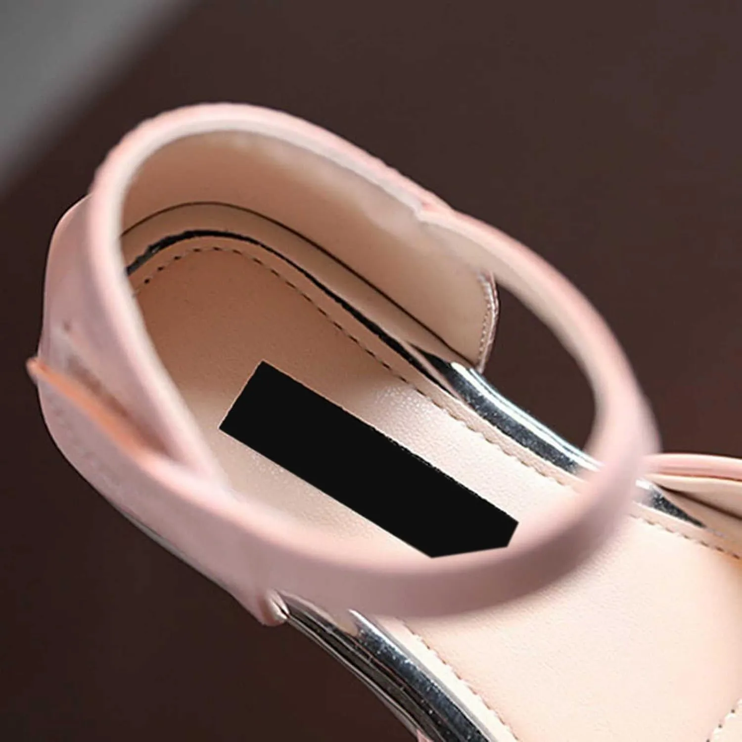 Girls Open Toe Heels Dress Shoes Flower Girl Mary Jane Sandals Wedding Par𝘁y Princess Shoes for Toddler Kids