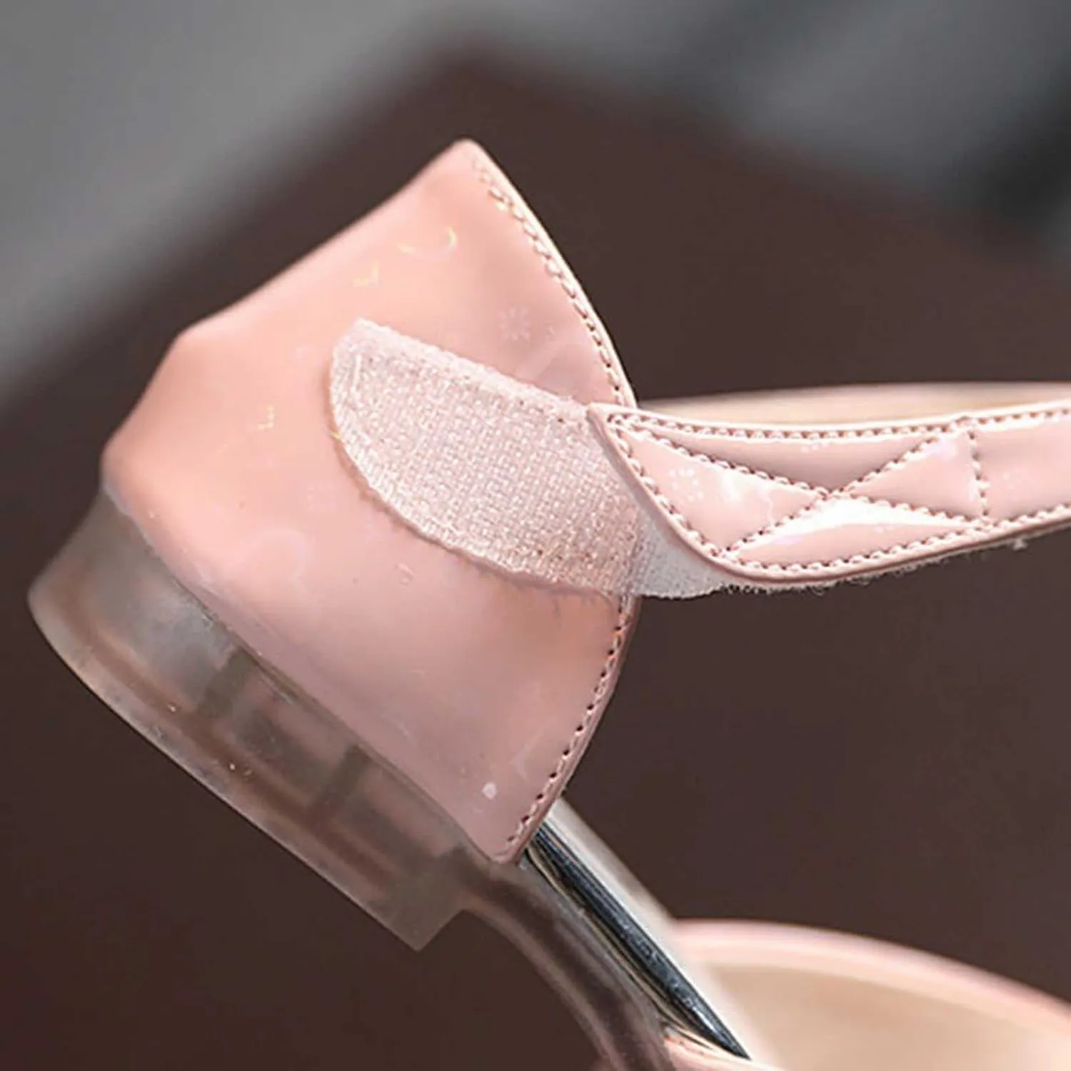 Girls Open Toe Heels Dress Shoes Flower Girl Mary Jane Sandals Wedding Par𝘁y Princess Shoes for Toddler Kids