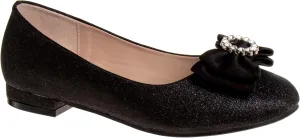 Girls Slip-On Ballet Flats with Bow
