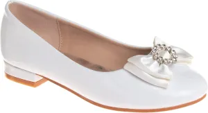 Girls Slip-On Ballet Flats with Bow