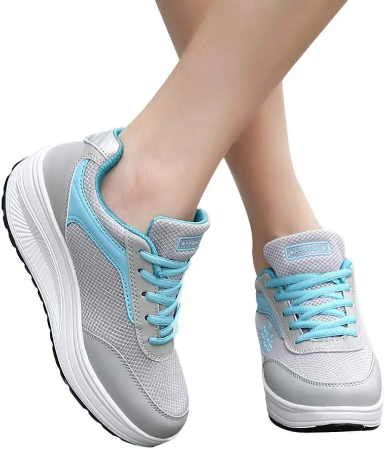 High Top Sneakers for Women Wide Width Zapatos para Mujer De Vestir Comodos Bajitos Workout Shoes for Women Gym Slip On Black Platform Sneakers for Women Zapato Ortopedico para Mujer De Vestir