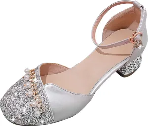 Infant Baby Girls Mary Jane Flats Bow Non-slip Moccasins Rubber Sole Mary Jane Crib Shoes Baptism Dress Shoes