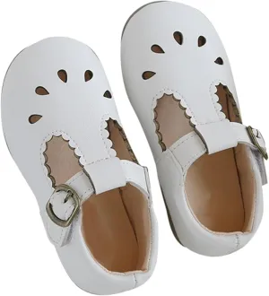 Infant Mary Jane Dress Closed Toe Flat Toddler Little Girl Ballet Party School 𝐔niform T-Strap Princess Shoe