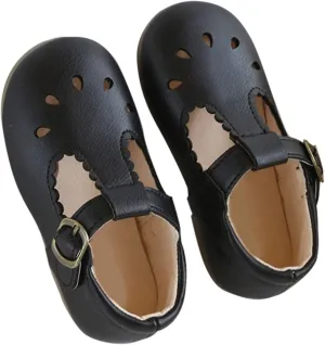 Infant Mary Jane Dress Closed Toe Flat Toddler Little Girl Ballet Party School niform T-Strap Princess Shoe