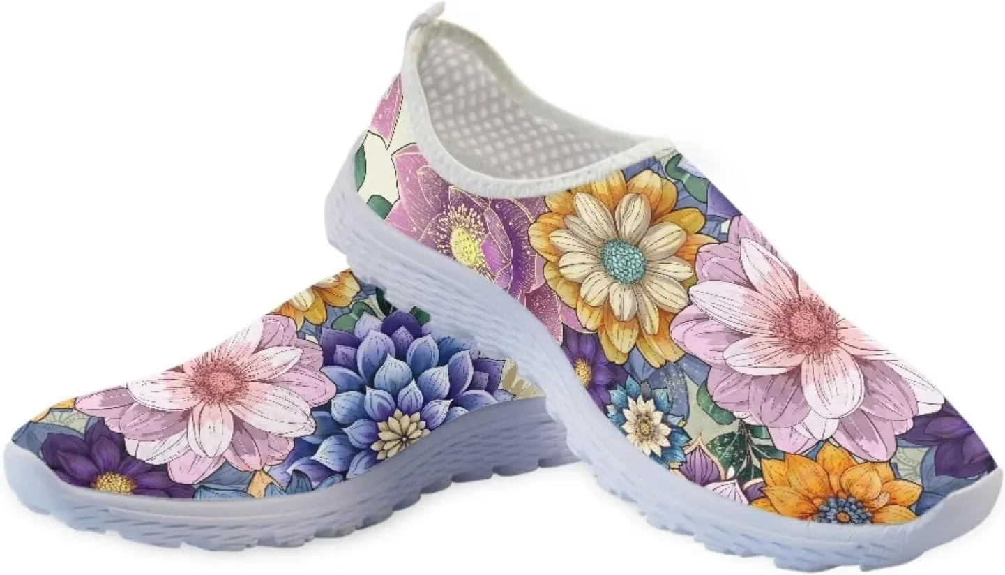 Jeiento Christmas Athletic Running Shoes for Women - Fashion Tennis Walking Sneakers