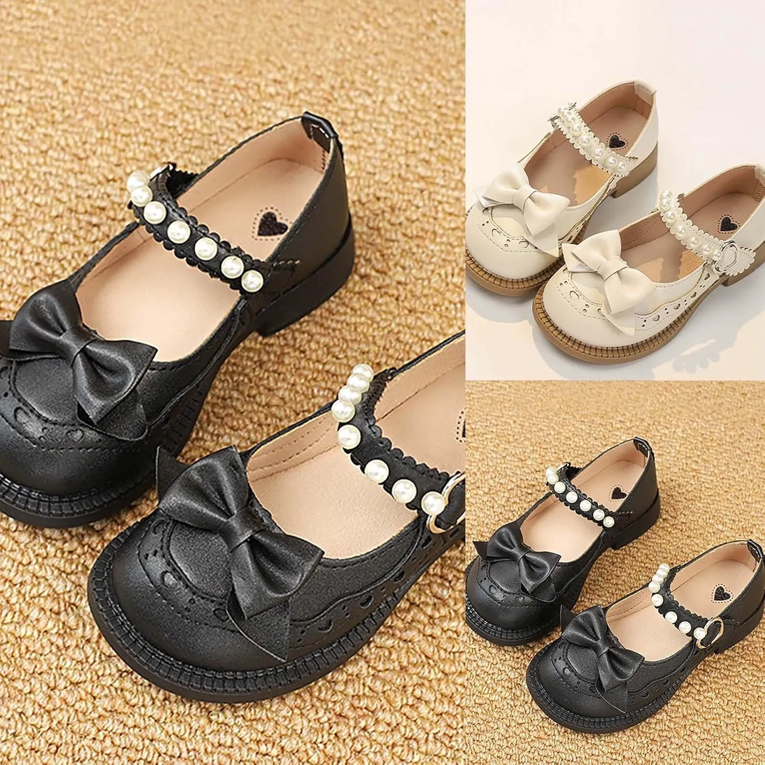 Kids Baby Girls Bow Small Leather Shoe Single Shoes Summer New Lightweight Soft Breathable Non 2 Month Old Baby Gifts