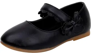 Kids Mary Jane Shoes Toddler Girls Anti-Slip Rubber Soft Sole Closed Toe Flat Wedding High Tops Baby Girl