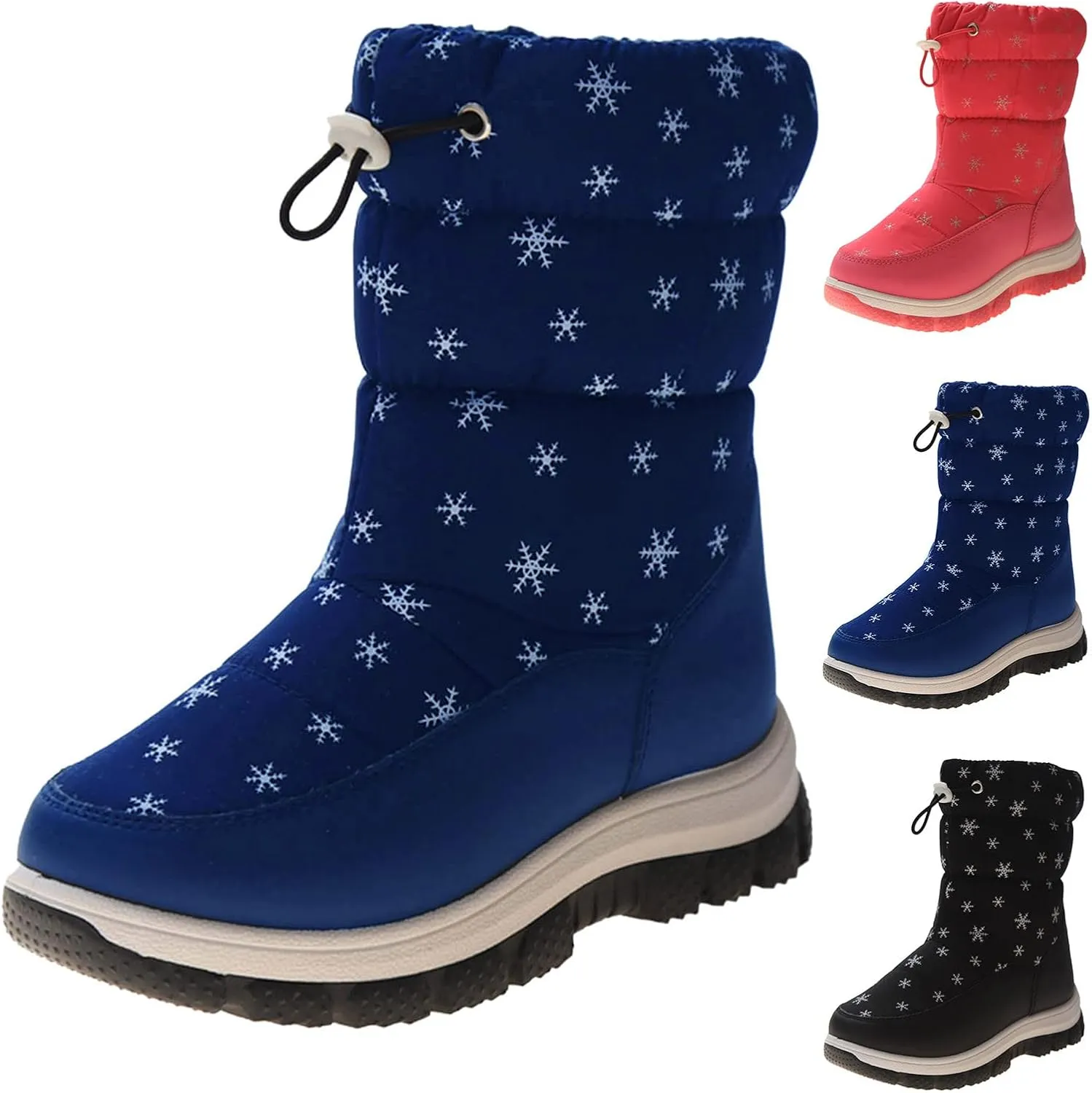 Kids Snow Boots Boys Girls Winter Boots Winter Fully Fur Lined Warm Shoes Cold Weather Shoes Outdoor Snow Boots