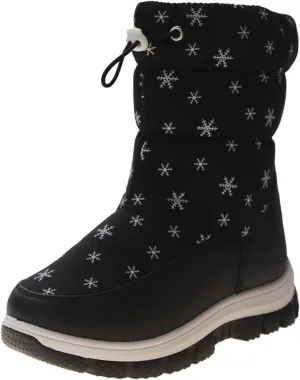 Kids Snow Boots Boys Girls Winter Boots Winter Fully Fur Lined Warm Shoes Cold Weather Shoes Outdoor Snow Boots