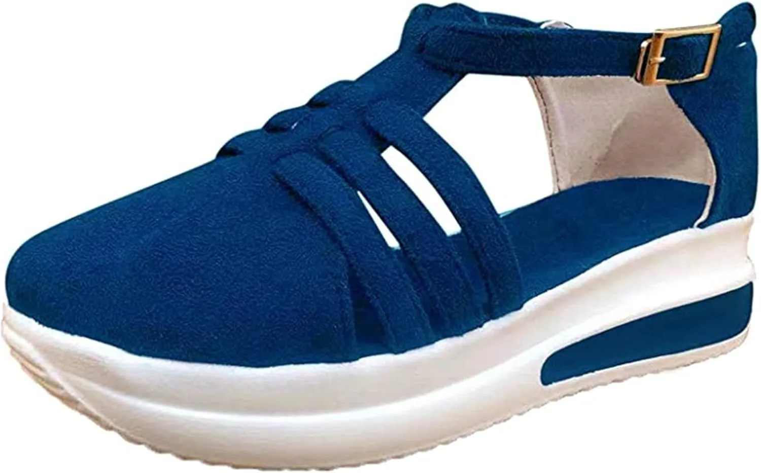 Lausiuoe Platform Sneakers For Women Fashion Classic Casual Slip On Soft Comfort Breathable Gym Running Walking Shoes