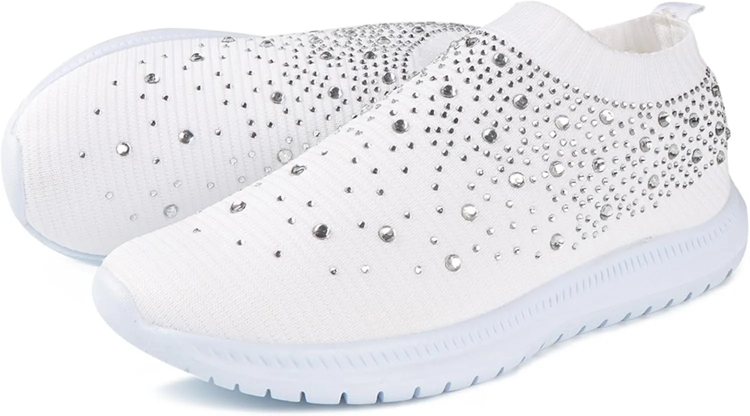 Lausiuoe Sneakers For Women Walking Shoes Slip On Tennis Shoes Lightweight Casual Sneakers for Gym Travel Work Running