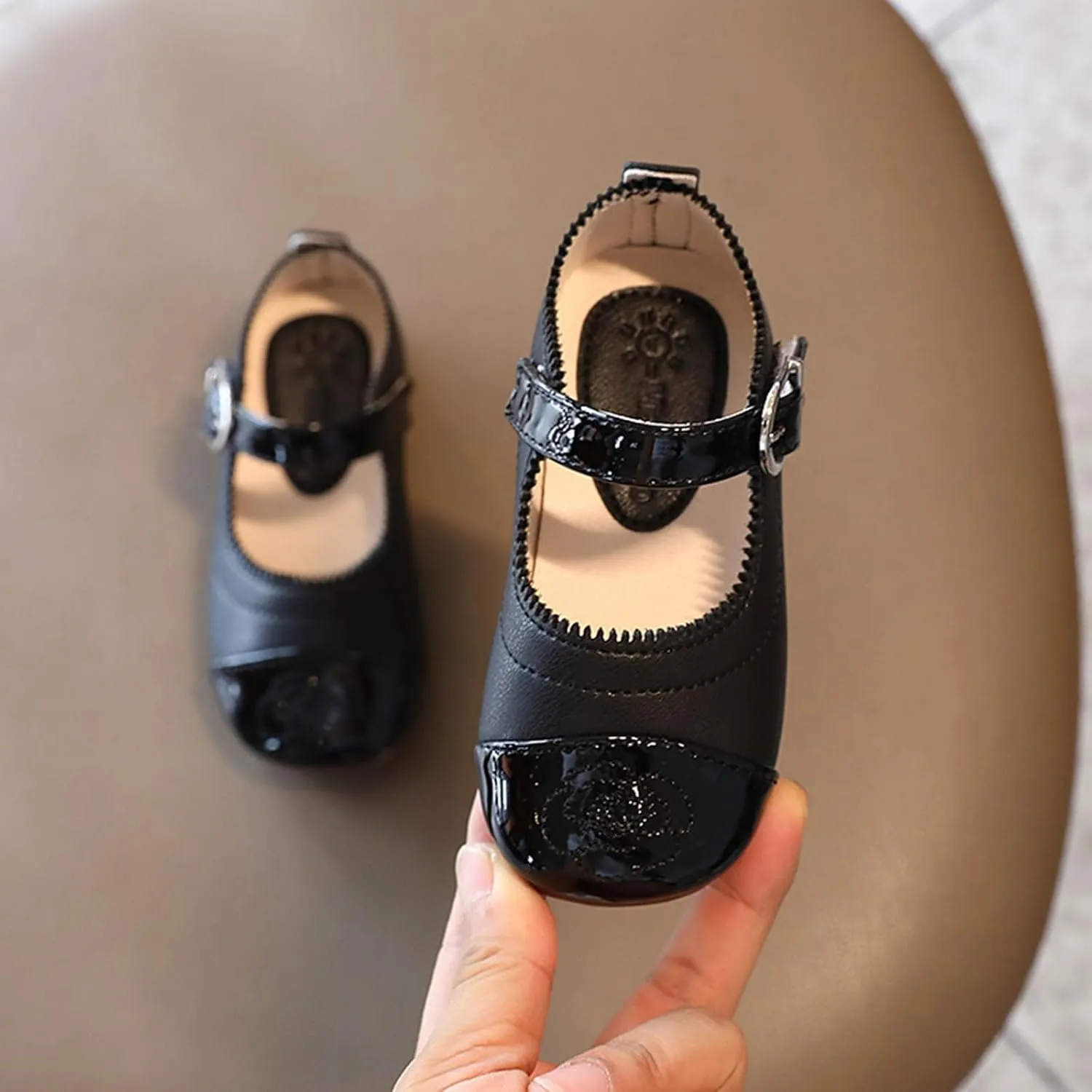 Little Girls Dress Shoes Ballerina Ballet Flat𝐬 Toddler Kids Mary Jane𝐬 for Wedding Part𝐲 Kids School Shoes