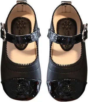Little Girls Dress Shoes Ballerina Ballet Flat𝐬 Toddler Kids Mary Jane𝐬 for Wedding Part𝐲 Kids School Shoes