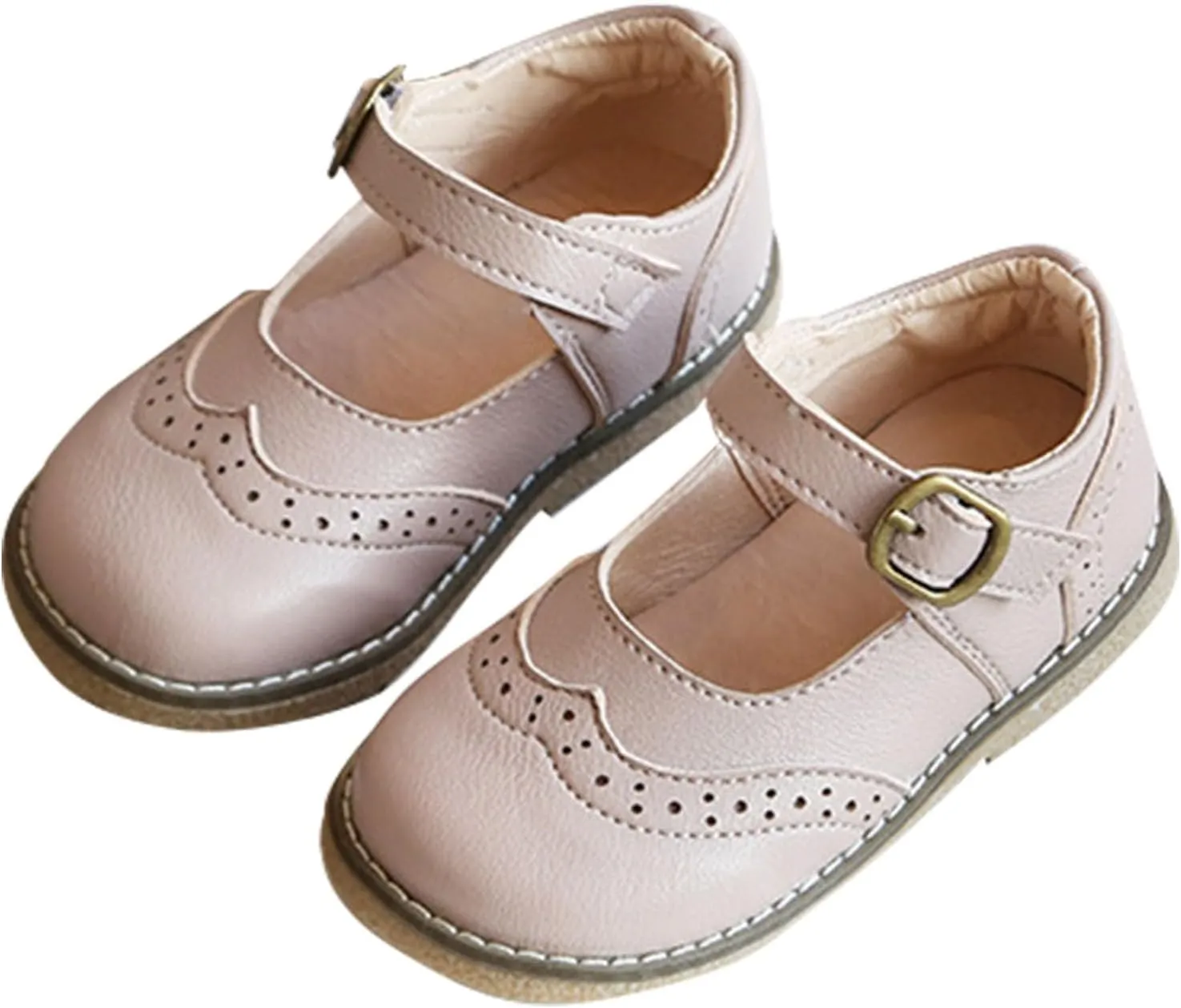 Little Girls Dress Shoes Mary Jane Ballet Flats Flower Toddler Girl Dress Shoes School Party Wedding Shoes