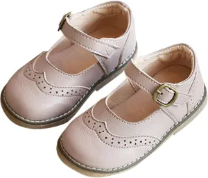 Little Girls Dress Shoes Mary Jane Ballet Flats Flower Toddler Girl Dress Shoes School Party Wedding Shoes