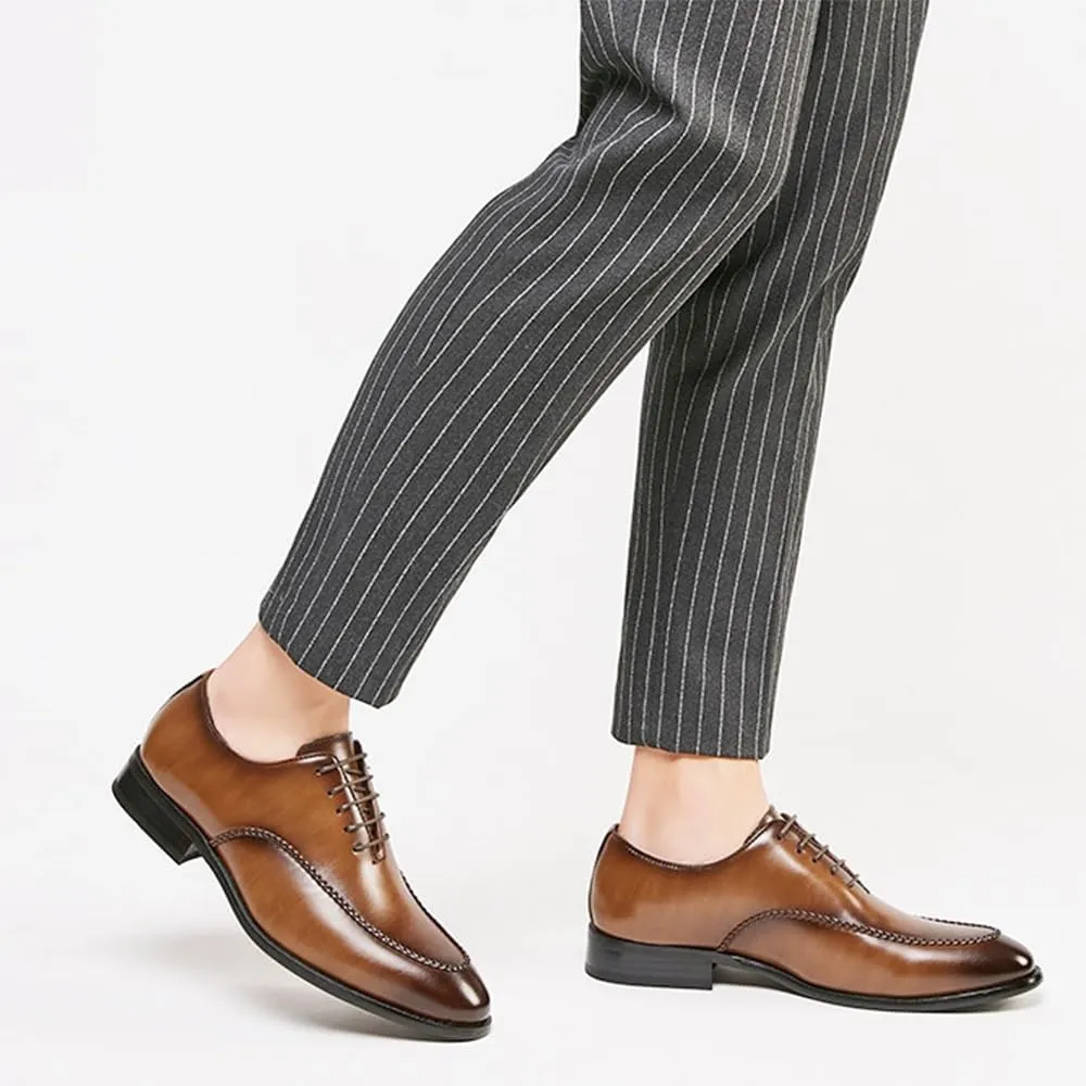 Luxury Men's Oxford Shoes - Orthopedic Leather Loafers for Weddings, Business & Outdoor Activities