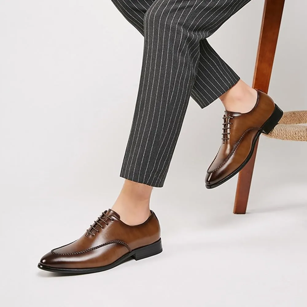 Luxury Men's Oxford Shoes - Orthopedic Leather Loafers for Weddings, Business & Outdoor Activities
