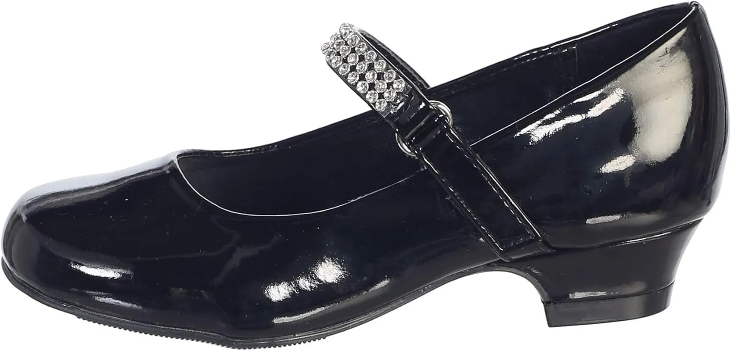 Mary Jane Shoes for Girls Dress Shoes Flower Girl Heels for Church Wedding Easter Christmas Zapatillas para Nias de Vestir