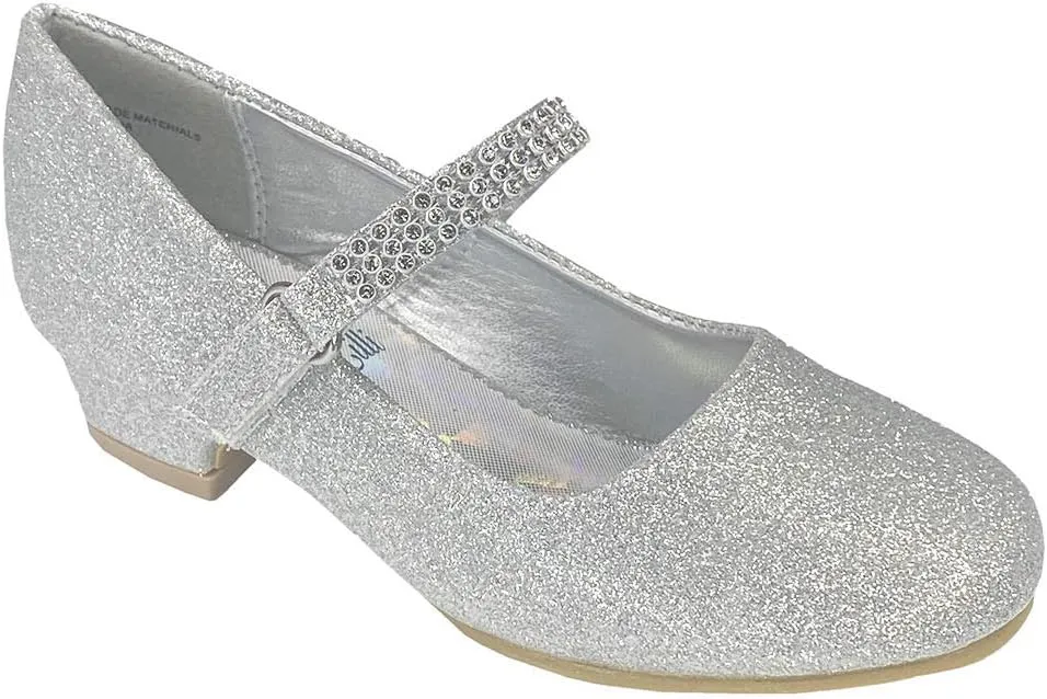 Mary Jane Shoes for Girls Dress Shoes Flower Girl Heels for Church Wedding Easter Christmas Zapatillas para Nias de Vestir