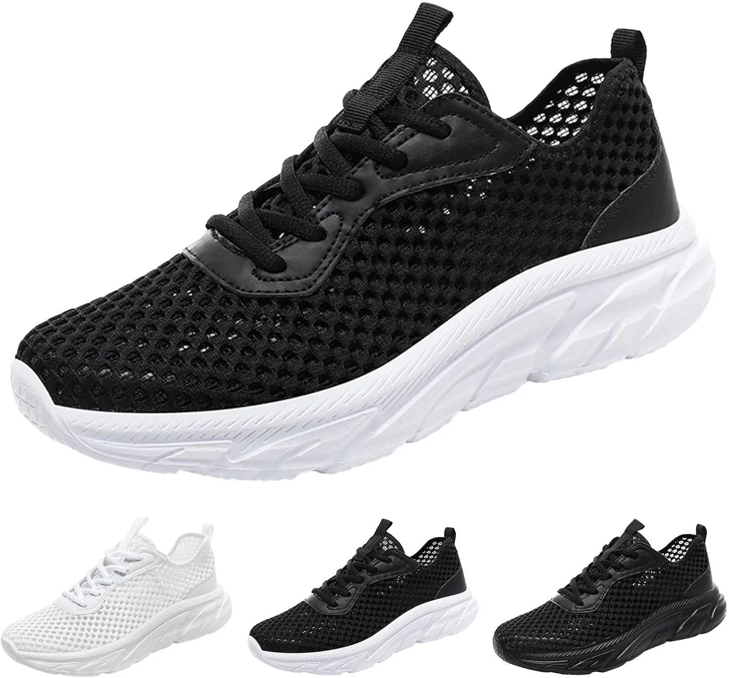 Men's Arch Support Workout Shoes Lightweight Sport Gym Jogging Walking Sneaker Men's Comfortable Diabetic Shoes
