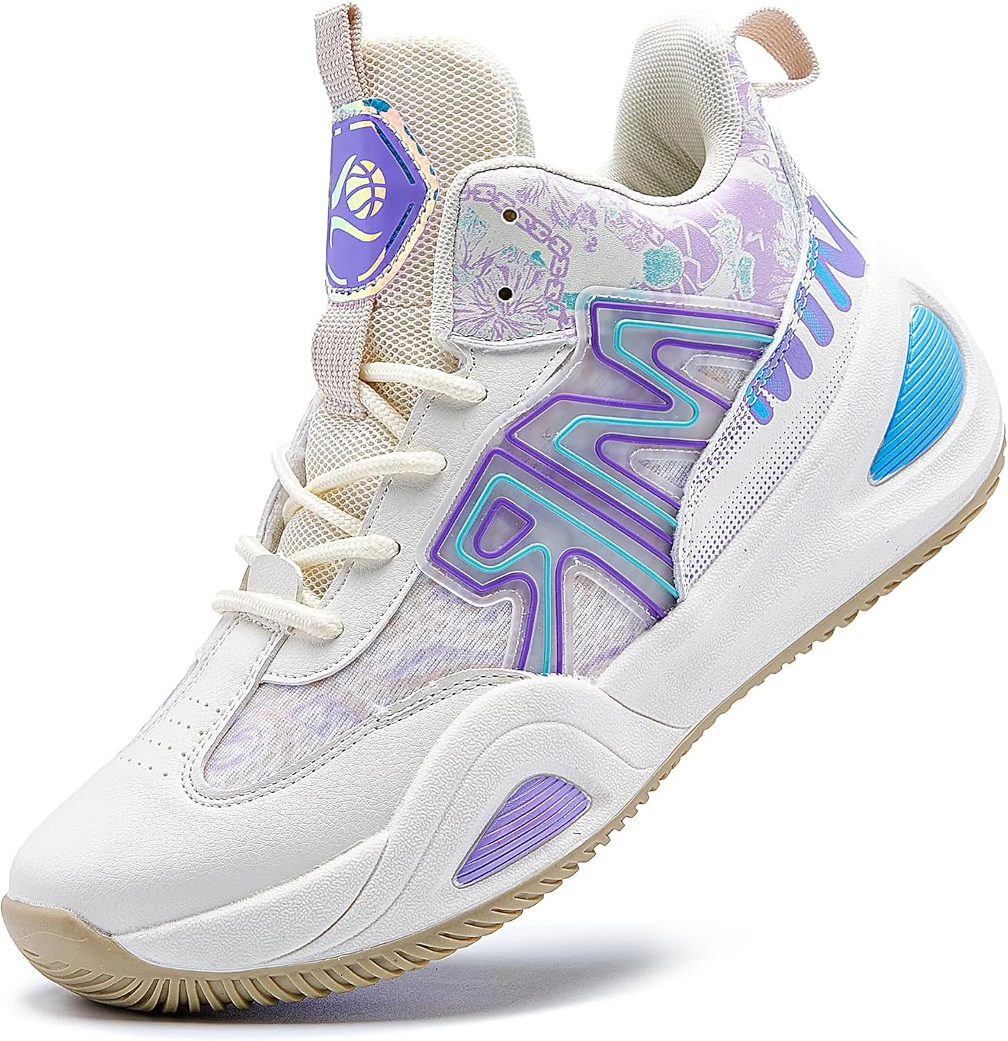 Men's Basketball Shoes Fashionable Breathable Anti Slip Sports Shoes Outdoor Running Fitness Training Shoes