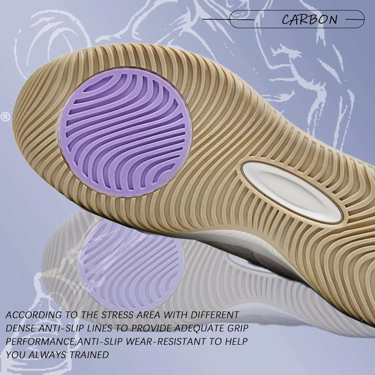 Men's Basketball Shoes Fashionable Breathable Anti Slip Sports Shoes Outdoor Running Fitness Training Shoes