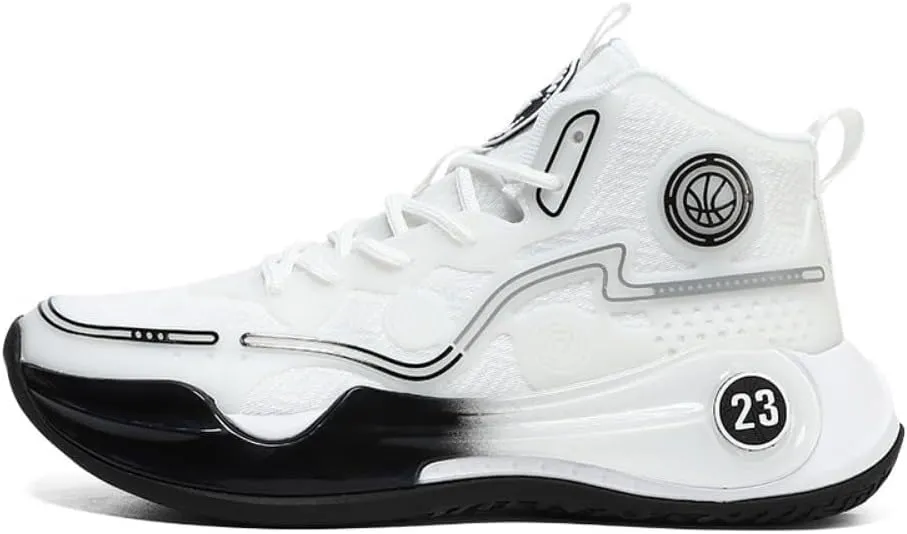 Men's Basketball Shoes, Lightweight Fluorescent Anti Slip and wear-Resistant Practical Training Boots