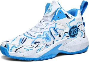Men's Basketball Shoes No-Slip Breathable Outdoor Shoes for Women Fashion Graffiti Training Shoes