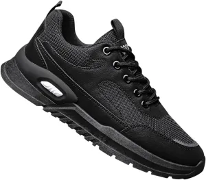 Mens Breathable Lace Up Running Shoes Portable Non Slip Fitness Workout Shoe Athletic Fashion Sneakers for Men