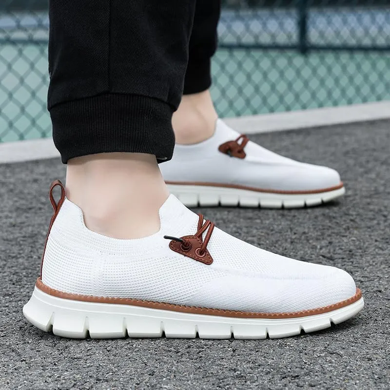 Mens Casual Loafers Slip On Fashion Walking Dress Business Oxfords Lightweight Soft Sole Classic Lace Up Comfortable