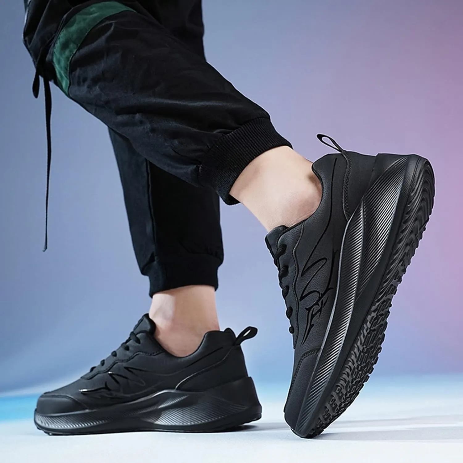 Men's Comfortable Stretch Workout Shoes Portable Non Slip Fitness Workout Shoe Men's Comfortable Diabetic Shoes