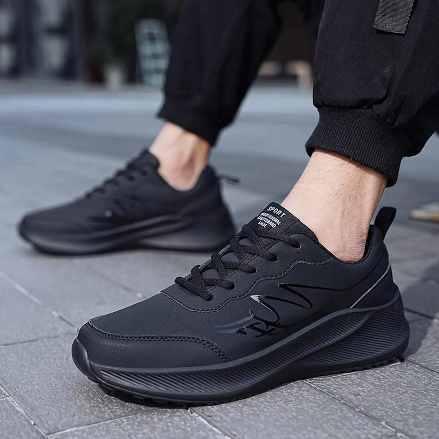 Men's Comfortable Stretch Workout Shoes Portable Non Slip Fitness Workout Shoe Men's Comfortable Diabetic Shoes
