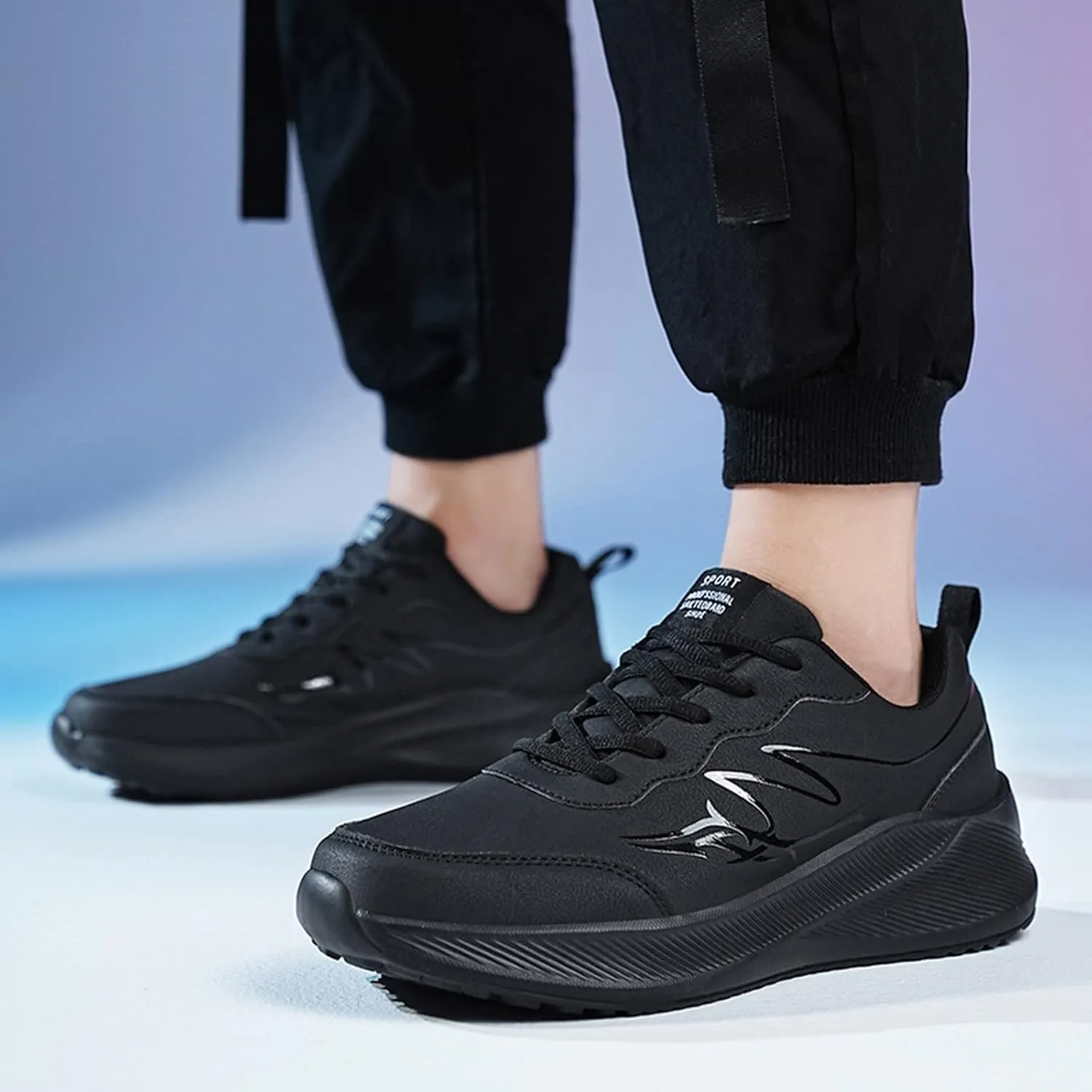 Men's Comfortable Stretch Workout Shoes Portable Non Slip Fitness Workout Shoe Men's Comfortable Diabetic Shoes