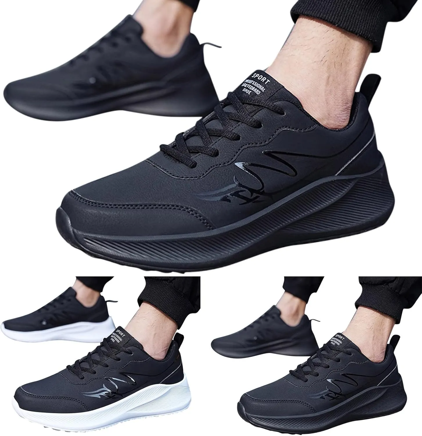 Men's Comfortable Stretch Workout Shoes Portable Non Slip Fitness Workout Shoe Men's Comfortable Diabetic Shoes