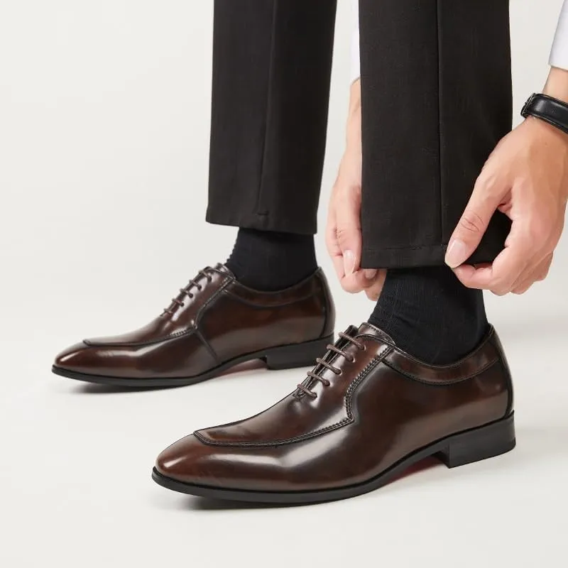 Men's Contemporary Derby Dress Shoes Business-Casual Hybrid Design with Breathable Lining & Arch Support