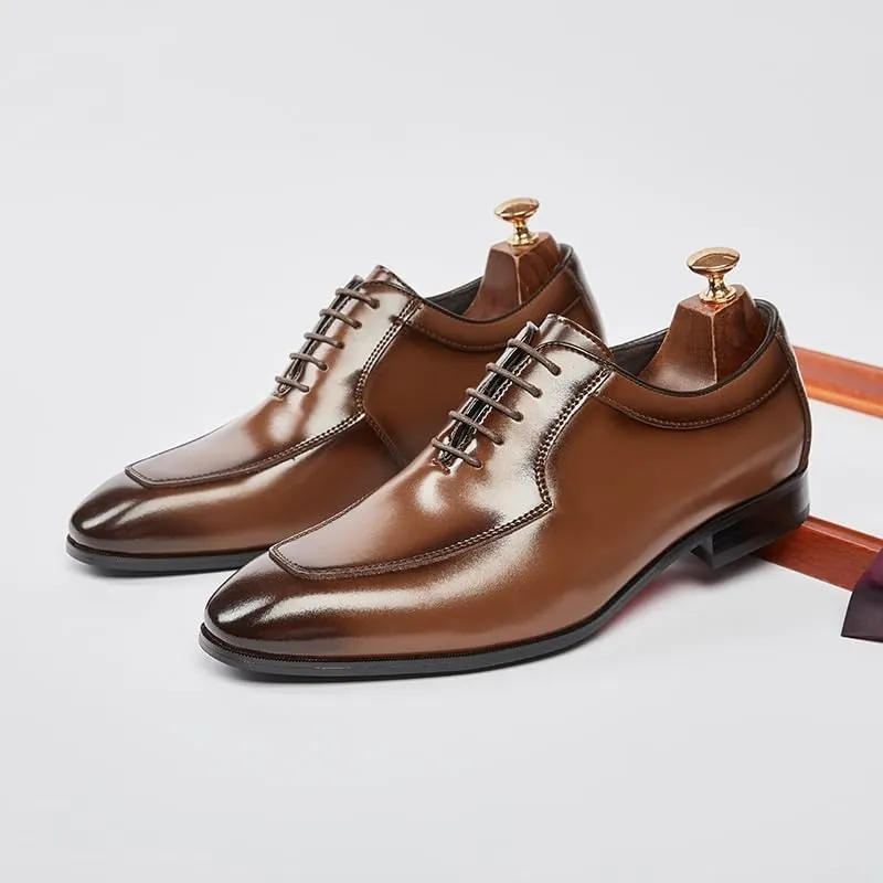 Men's Contemporary Derby Dress Shoes Business-Casual Hybrid Design with Breathable Lining & Arch Support