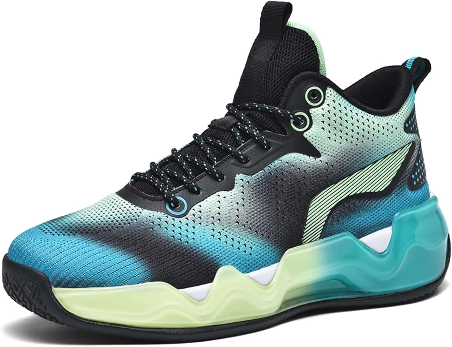 Men's Cool Colorful Breathable Mesh Basketball Shoes Comfortable Backpack Hiking Shoes