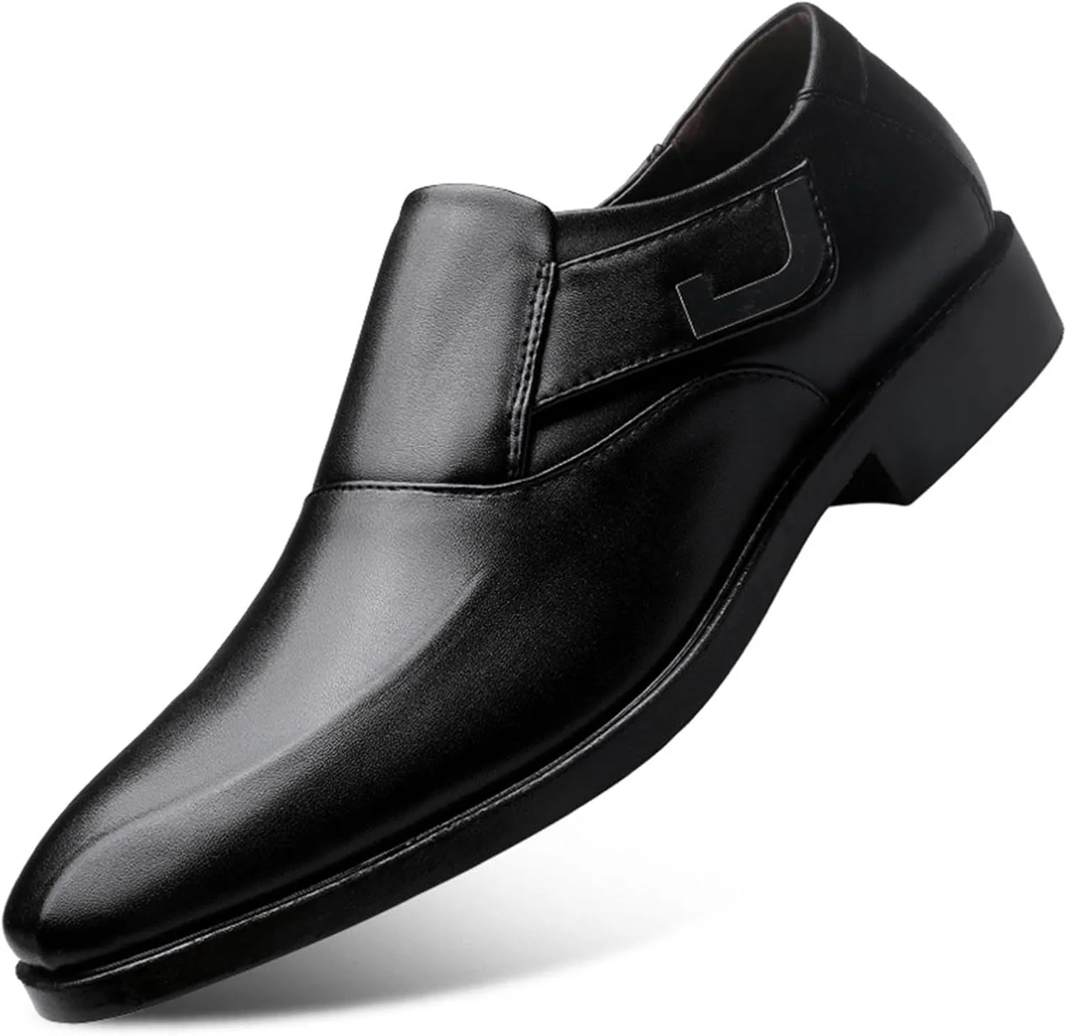 Men's Dress Loafer Shoes Monk Strap Slip On Loafers Black Shoe Casual Work Business Wedding Party Dressy Footwear