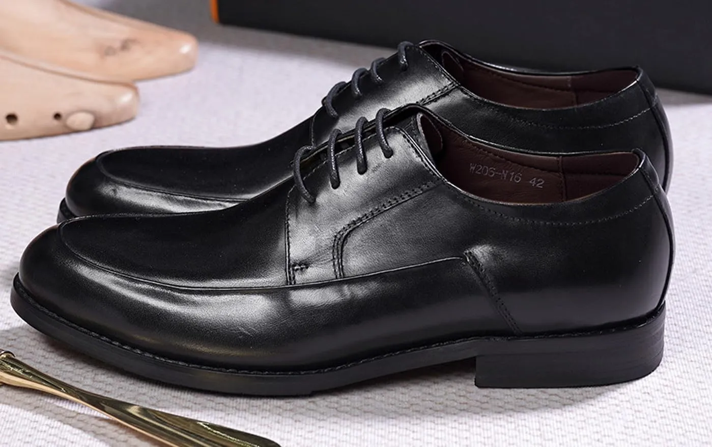 Mens Dress Shoes Formal Derby Shoes Genunie Leather Whole Cut Suit Shoes Men's Fashion Prom Wedding Business Causal Oxfords Comfortable Tuxedo Shoes for Men