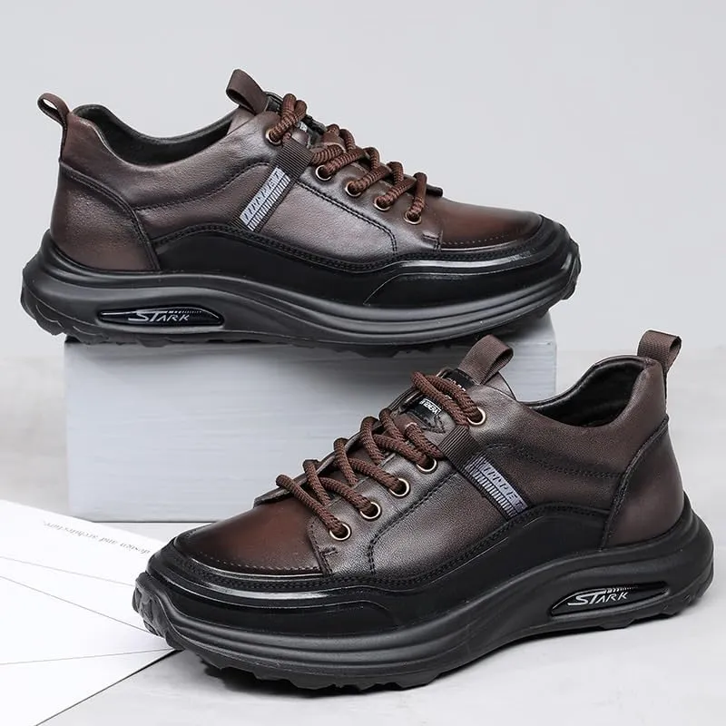 Men's Dress Sneakers Oxfords Casual Dress Lace-Up Lightweight Walking Shoes Comfortable for Work Office Dress Outdoor