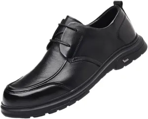 Men's Fashion Wingtip Derby Shoes - Formal Business Dress Oxfords Wedding Prom Party Footwear with Slip-Resistant Rubber Sole