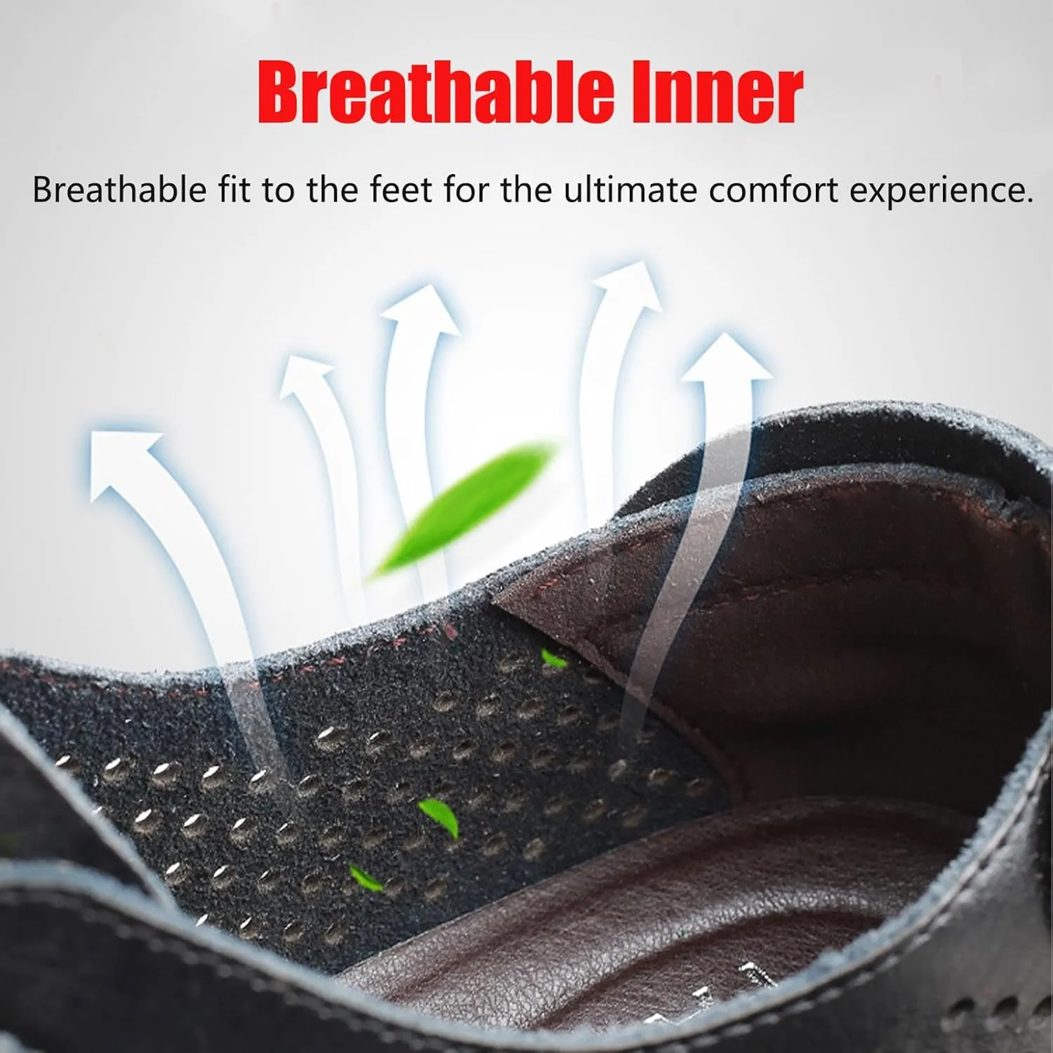 Men's Leather Lace Up Low Top Business Oxfords Shoes Hollow Breathable Casual Non-Slip Shallow Mouth Sneakers Fashion Dress Work Shoes