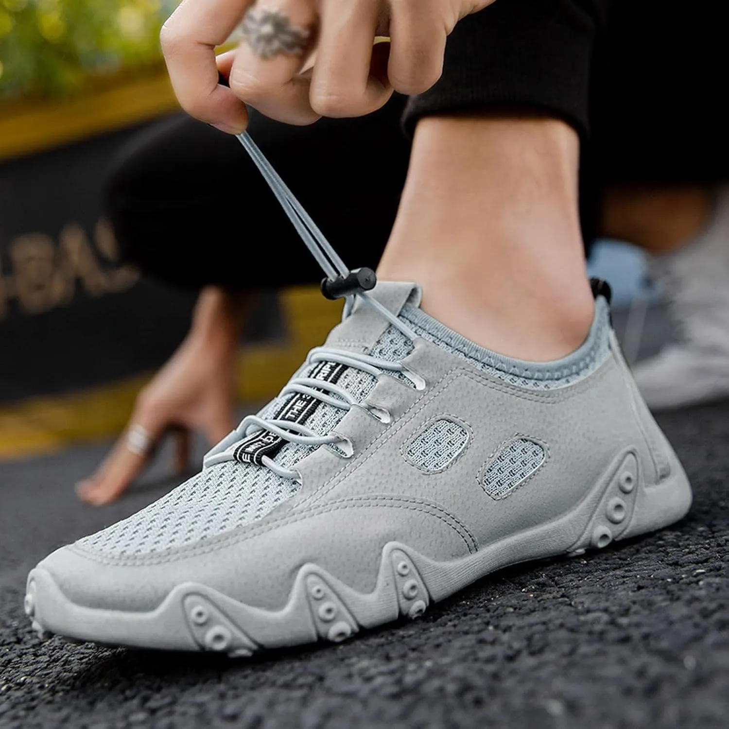 Mens Lightweight Minimalist Shoes Recovery Air Athletic Running Tennis Shoe Arch Support Walking Shoes for Men
