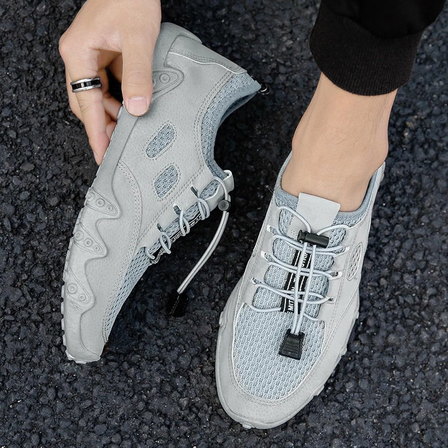 Mens Lightweight Minimalist Shoes Recovery Air Athletic Running Tennis Shoe Arch Support Walking Shoes for Men