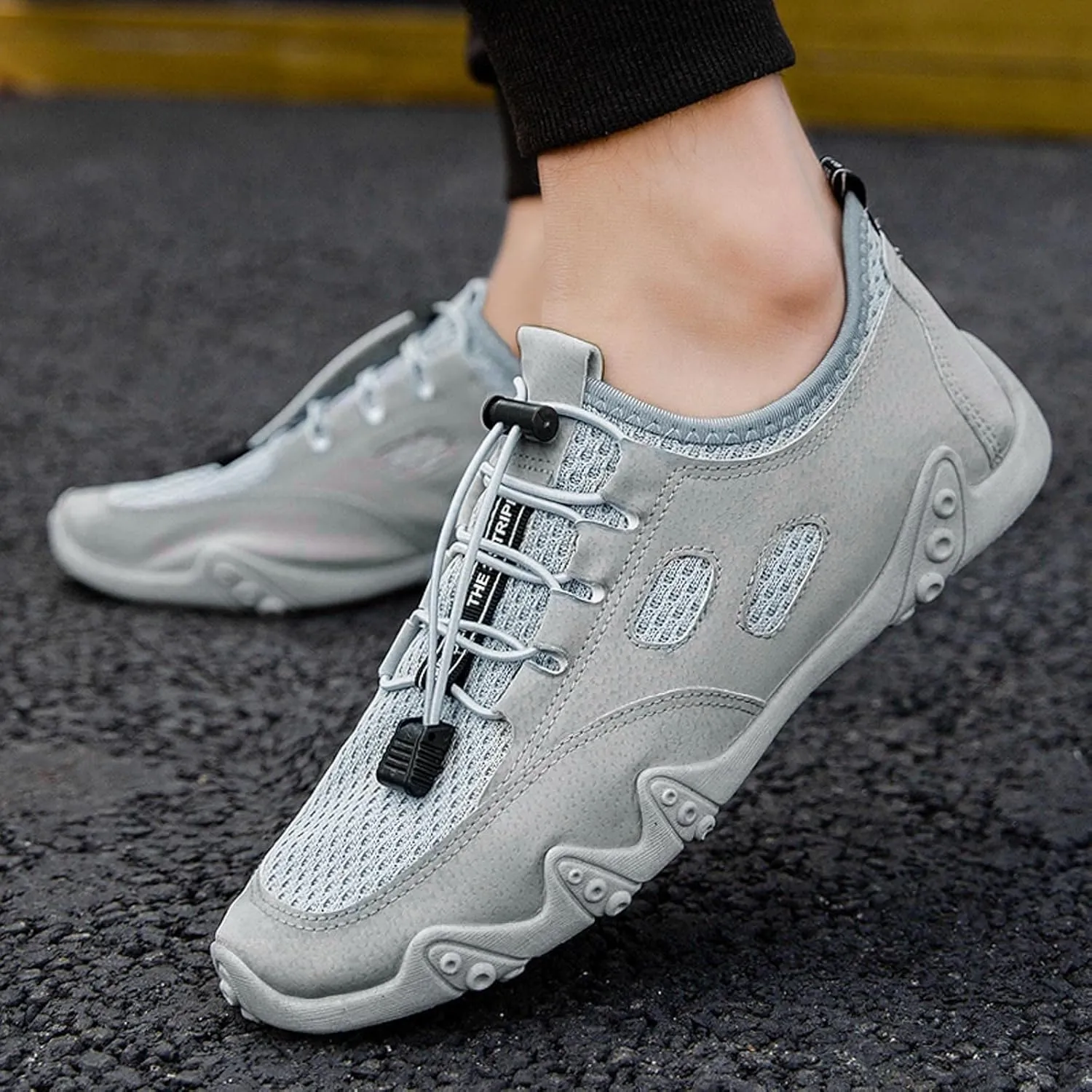 Mens Lightweight Minimalist Shoes Recovery Air Athletic Running Tennis Shoe Arch Support Walking Shoes for Men