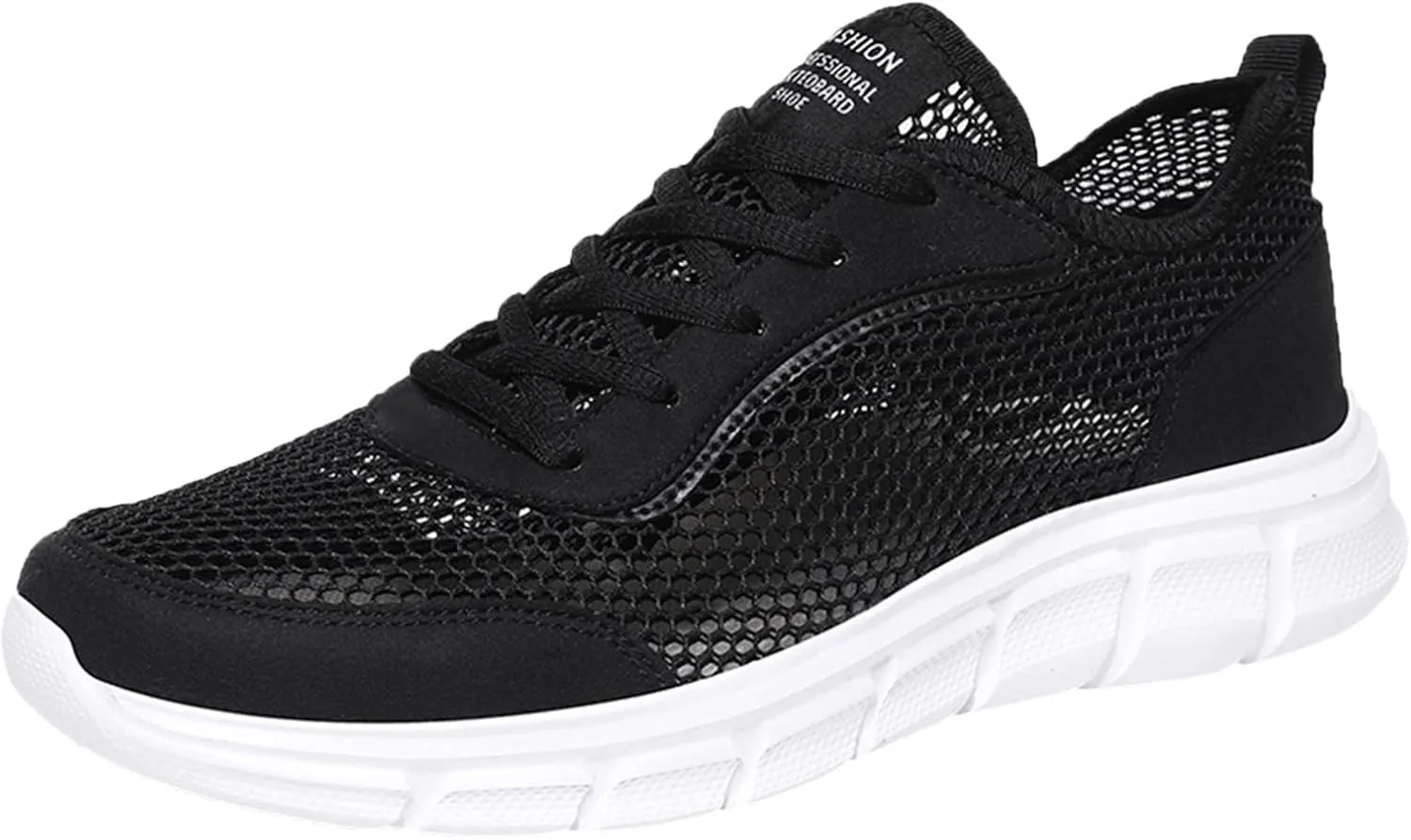 Men's Lightweight Non Slip Barefoot Shoes Comfortable Breathable Lace Up Sneaker Arch Support Plantar Fasciitis