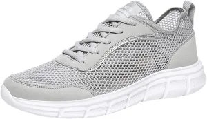 Men's Lightweight Non Slip Barefoot Shoes Comfortable Breathable Lace Up Sneaker Arch Support Plantar Fasciitis